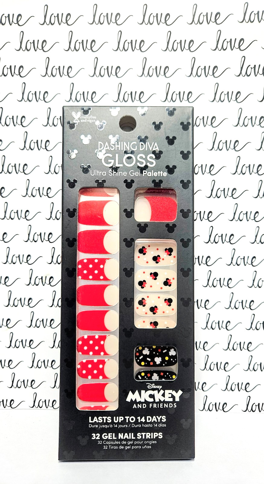 New Dashing Diva Gloss Ultra Shine Gel Palette~ Love, Mickey
