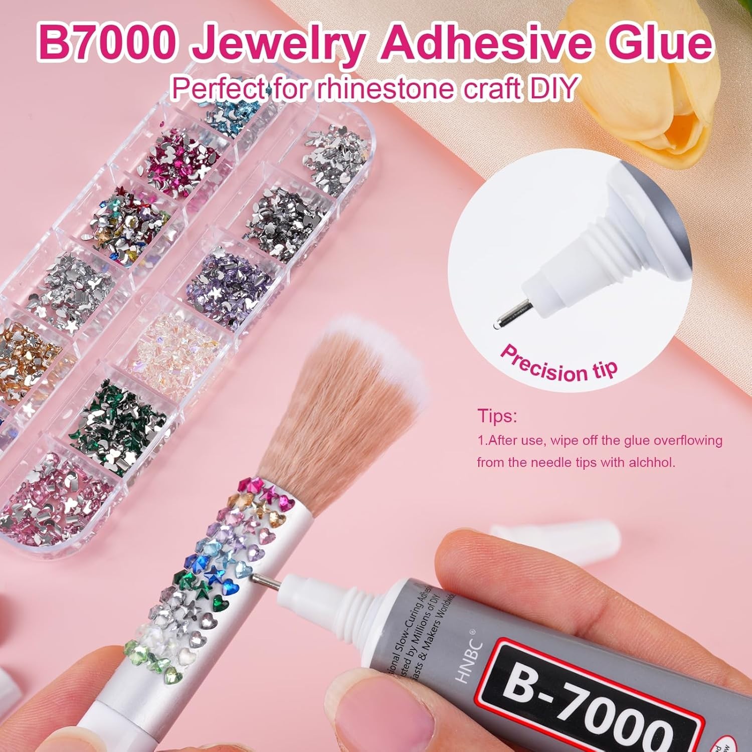 3000 Mini Colorful Rhinestones for Nail Art – Quality DIY Gems Kit