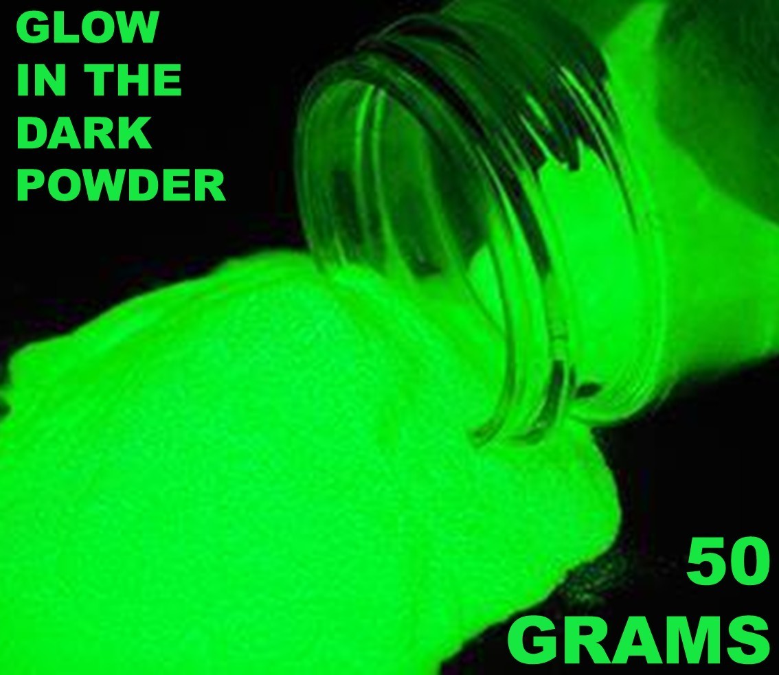 New Glow in the Dark Glow Powder 50g for Resin, Acrylic Paint, Models, Nails