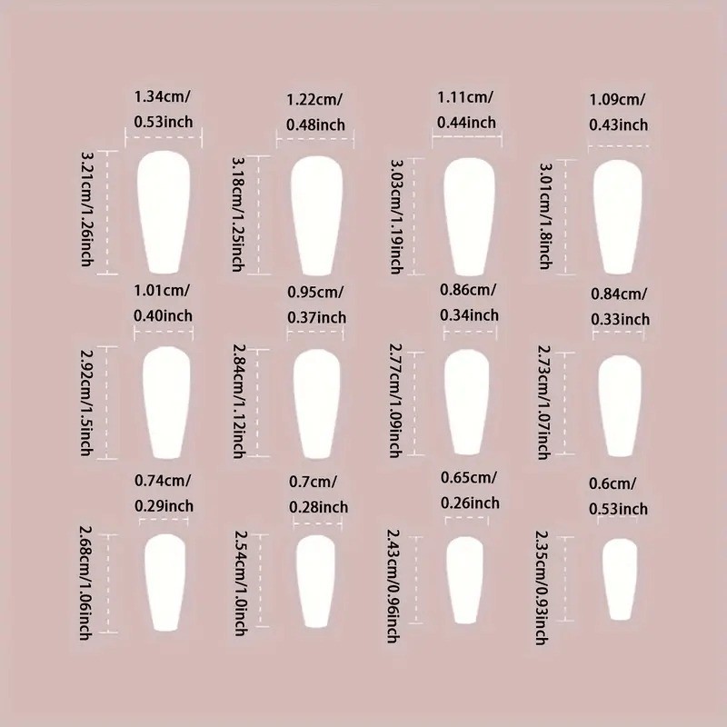48 Valentine’s Day Rose Fake Nails – Removable Fake Nail Art, Suitable for Women
