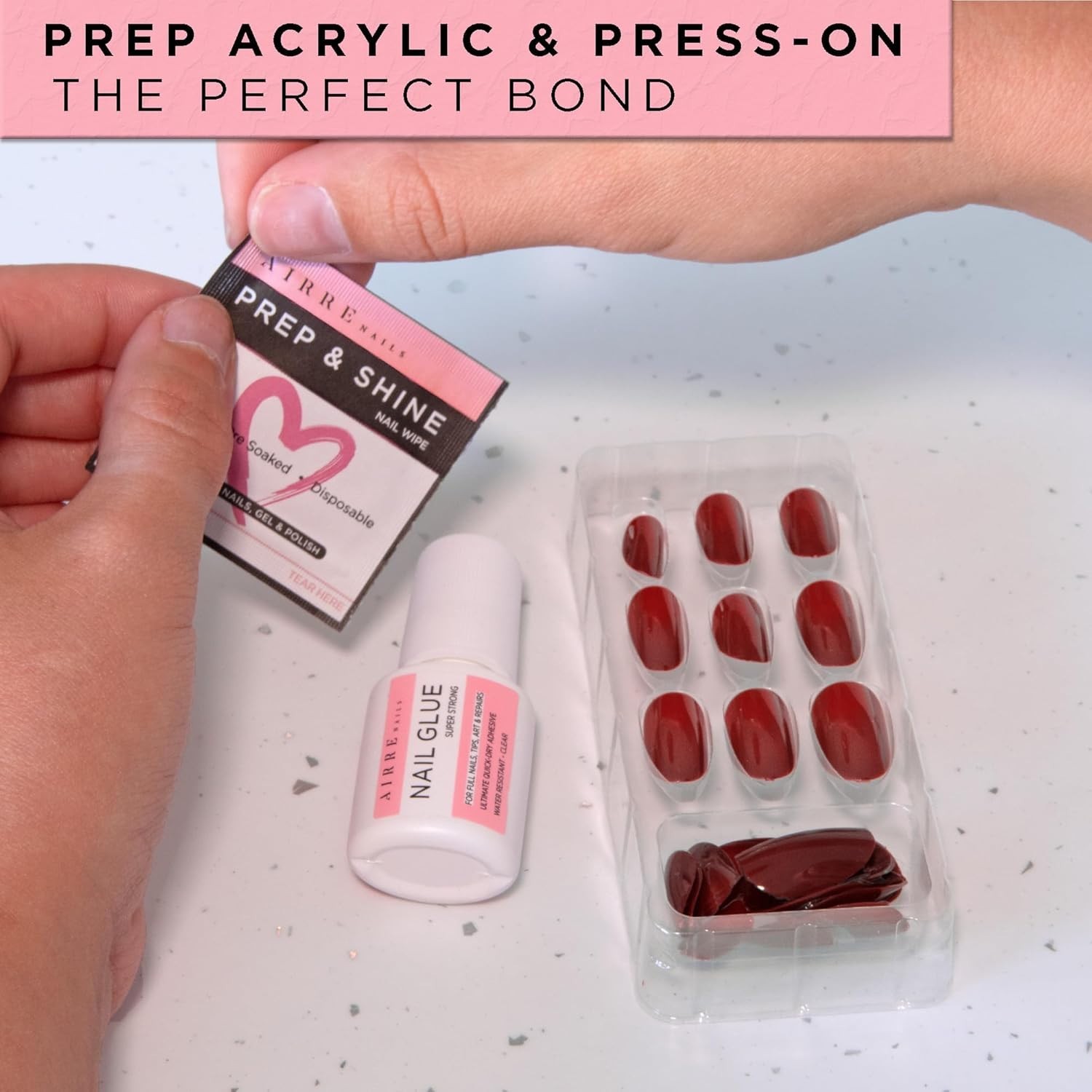 Essential 50-Count Nail Prep Wipes – Alcohol Formula for Smooth Gel Application