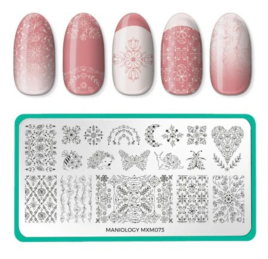 Maniology Mani X Me Nail Stamping Plate Set MXM073 MXM074