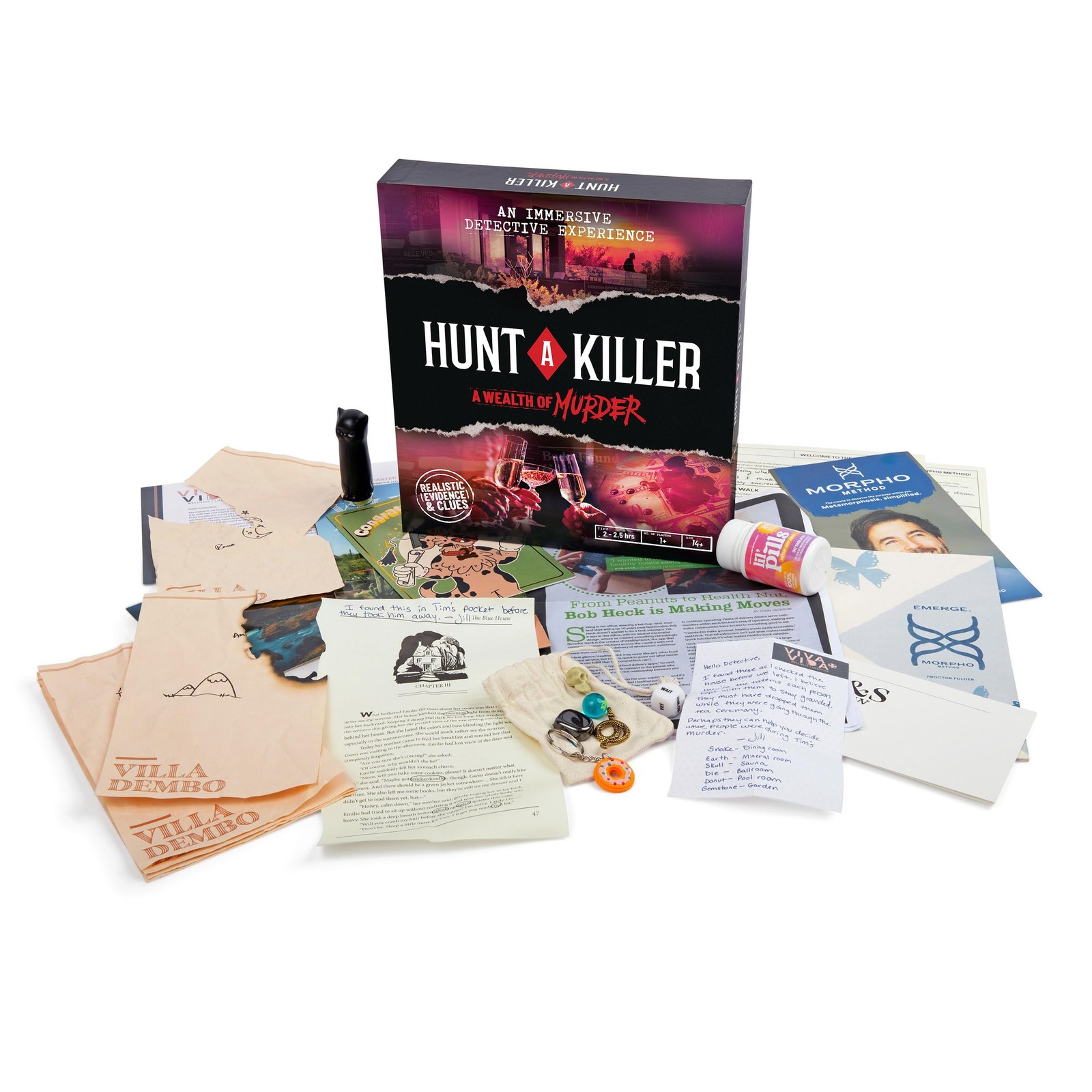 Hunt A Killer: 10.5 inches (L) x 2 (W) x 0.1 (H), Dark and Red
