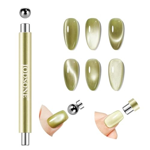 3-in-1 Cat Eye Magnet Nail Art Tool,Cylindrical & Ball Magnet Nail Art Metal