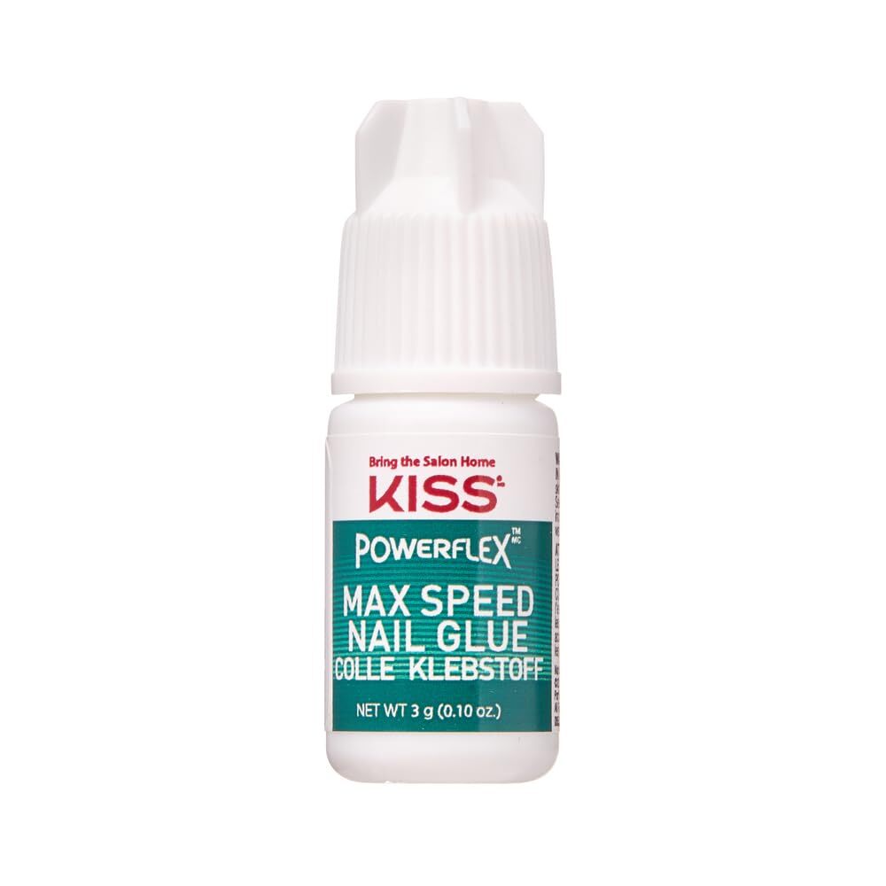 KISS PowerFlex Maximum Speed Nail Glue Fast Drying Nozzle Net Wt. 0.10 oz 3g