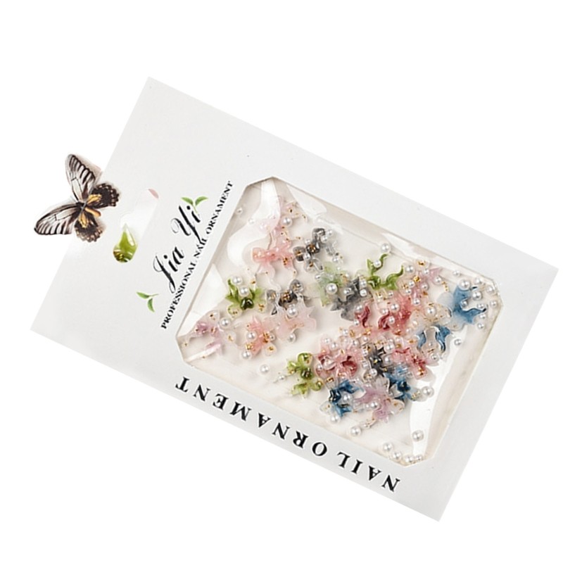 3D Flower Nails Art Charms Rose Flower Nail Charm Nails Decorations for Women