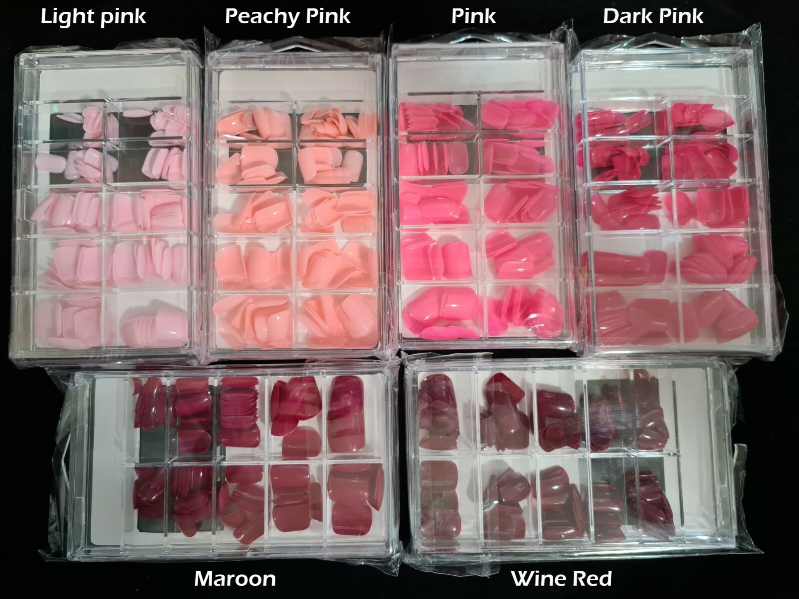 100pc Short Nails Full Cover Tips Manicure Cute Coloured False Art Artificial