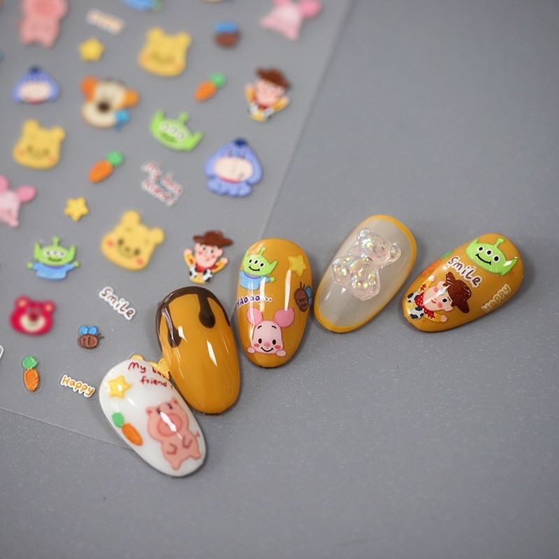 5D Theme Nail Art Stickers, Character Nail Decals (17)