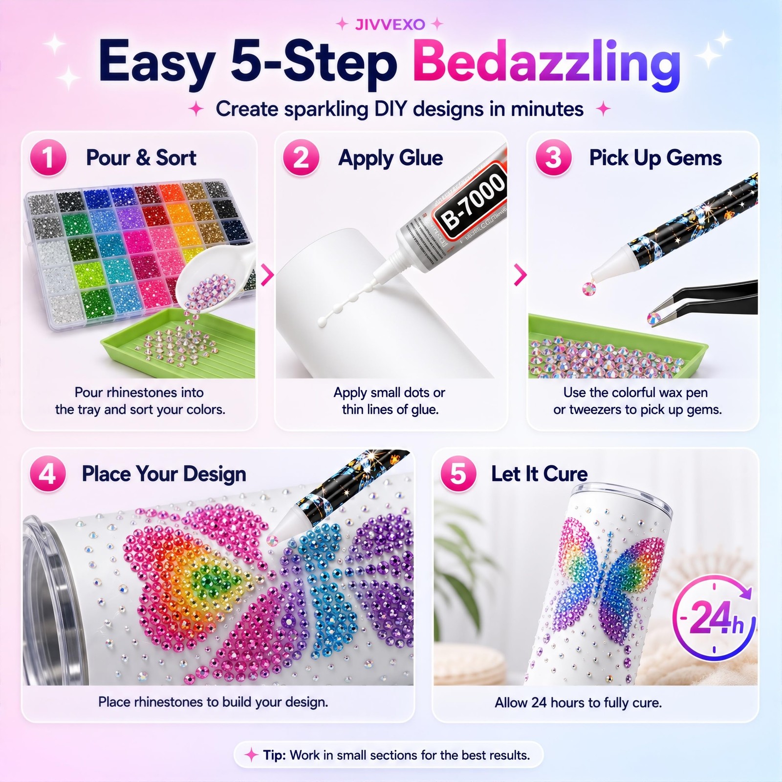 Bedazzling Kit 42000Pcs 40 Colors Resin Jelly Rhinestones, 3mm Flatback AB Gems
