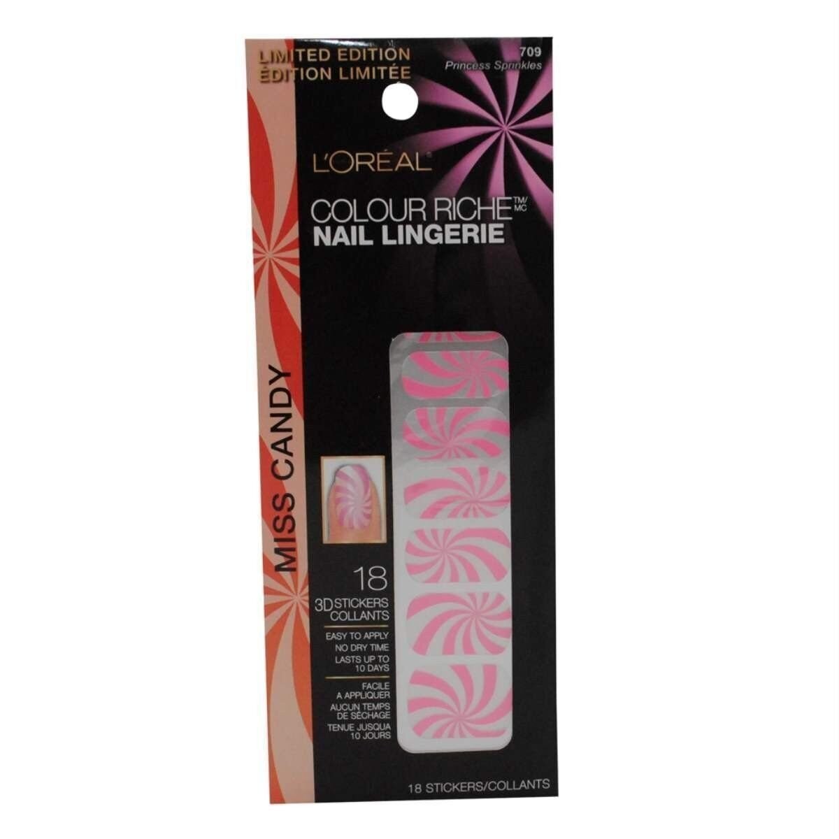 New L’Oreal Miss Candy Limited Edition Nail Lingerie 709 Princess Sprinkles