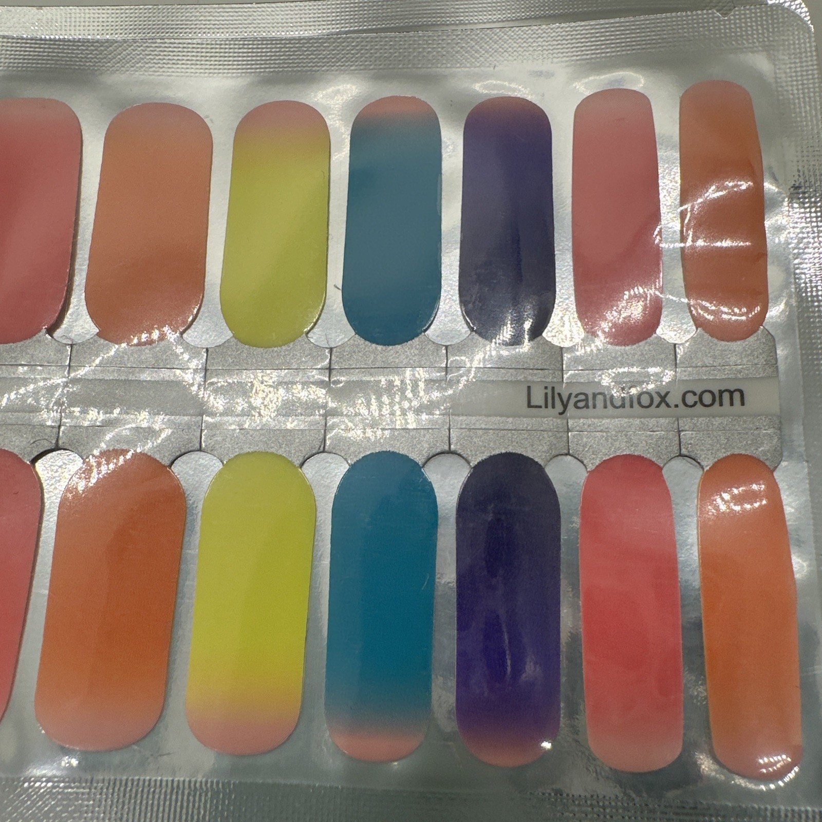 1 Bundle Of Lily And Fox Nail Wraps Stickers Art 10 Packs Of 16 Each NEW Sealed
