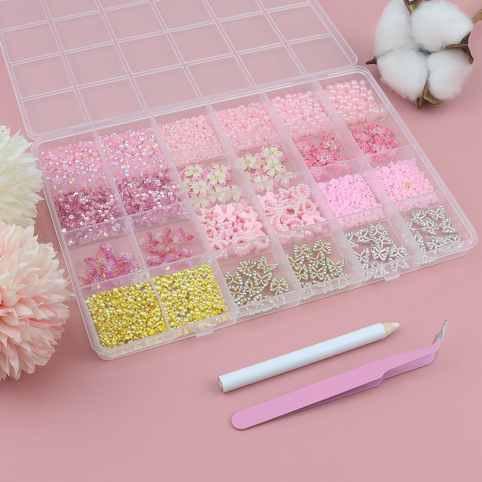 SEMATA 10-Colorful Bedazzler Kit Gems Charms