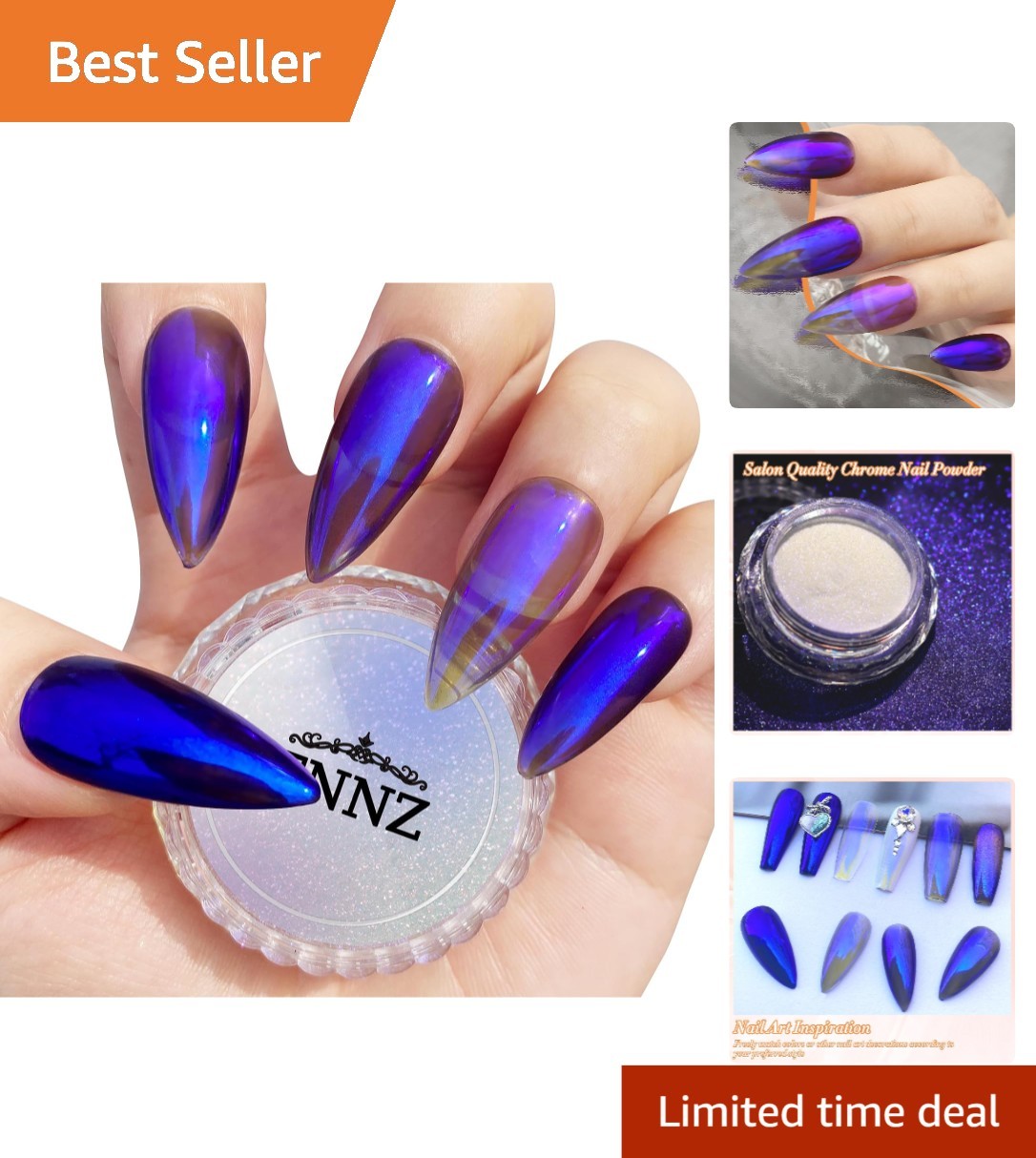 Salon-Quality Unicorn Chrome Nail Powder – Easy Application & High Gloss Finish