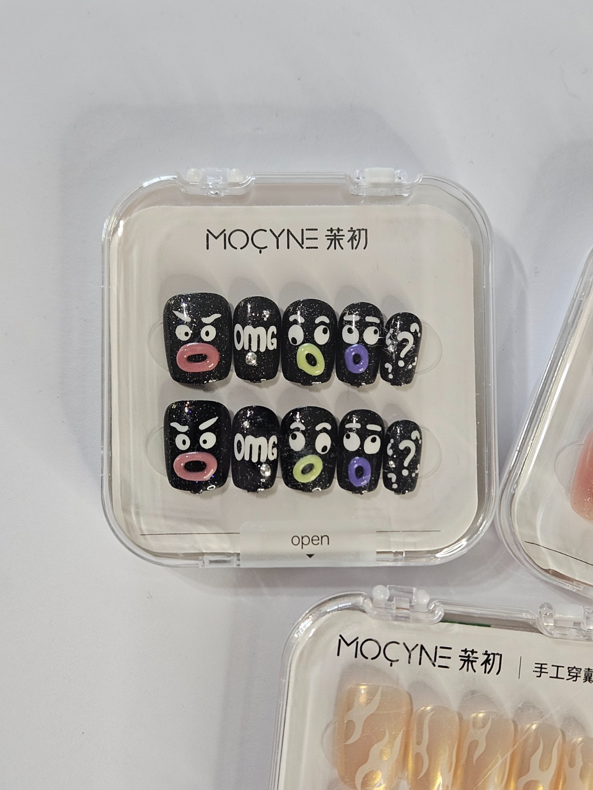 Lot of 3 MOCYNE Boutique Press-On Nail 24 Piece Full Kits – Short Square NIB