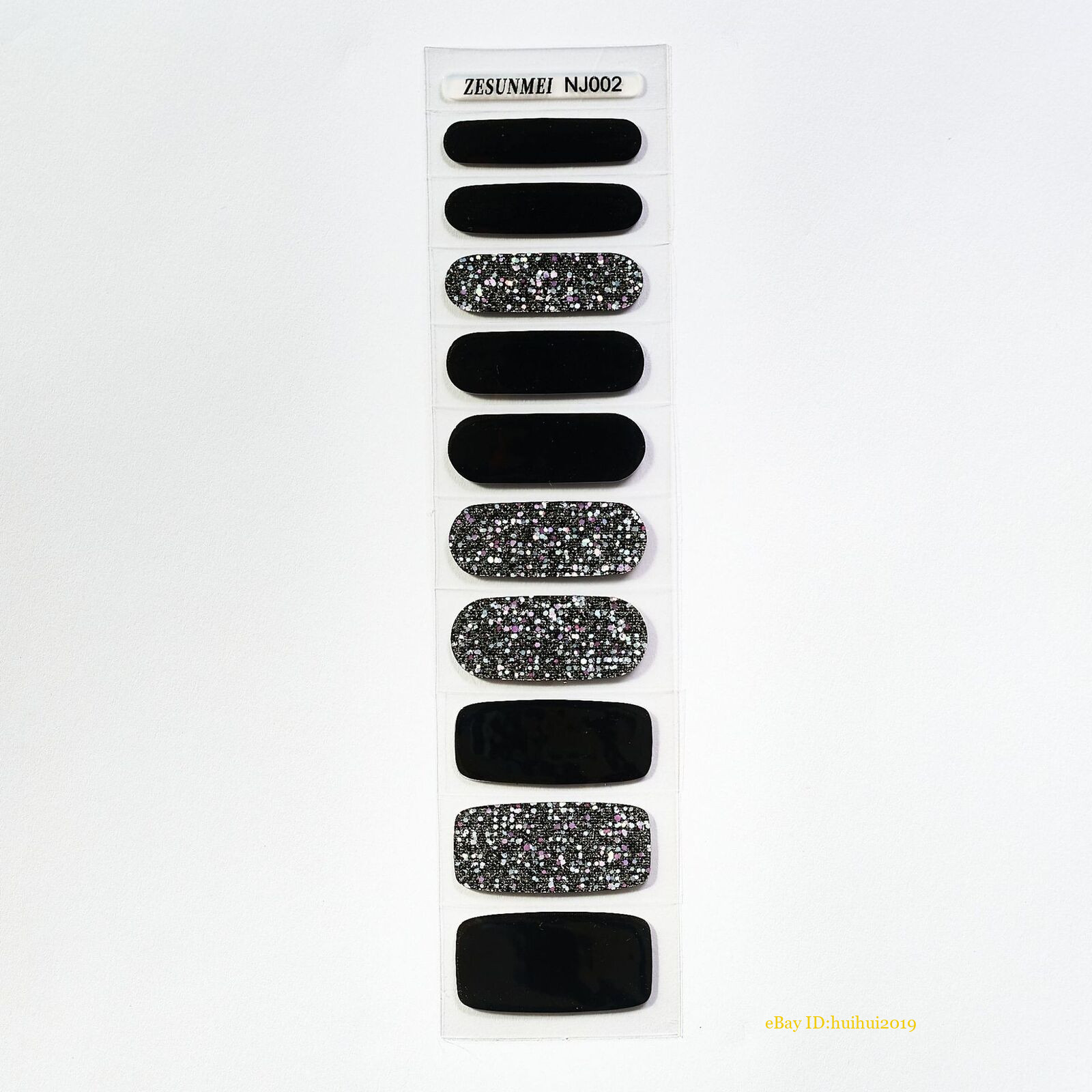 Nail Art Stickers Self-Adhesive DIY Wraps Full Cover Gel Solid Color 20pcs ﻿