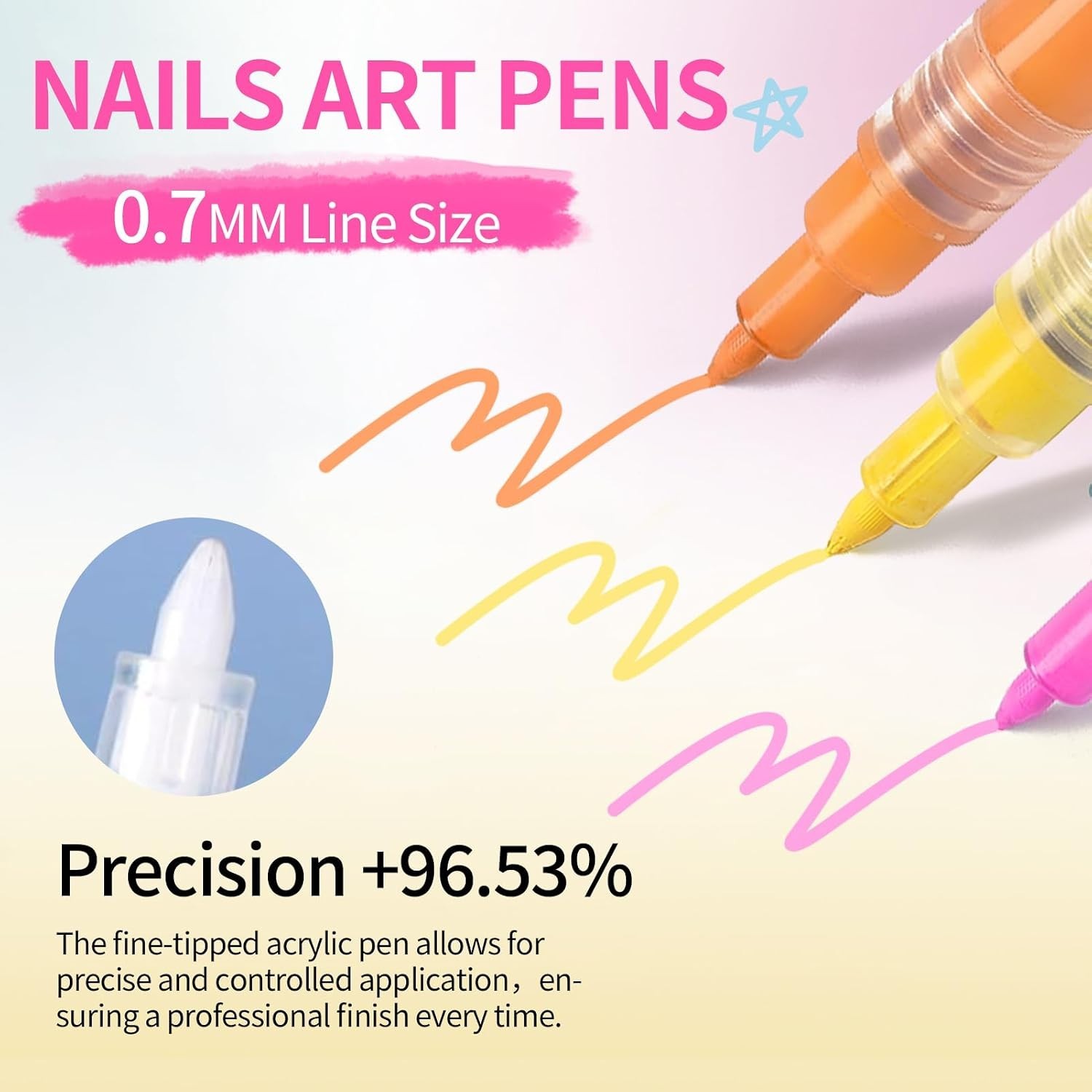 Quick Dry 12 Colors Neon Nail Art Pens – Fun Acrylic Markers for Creative Nails