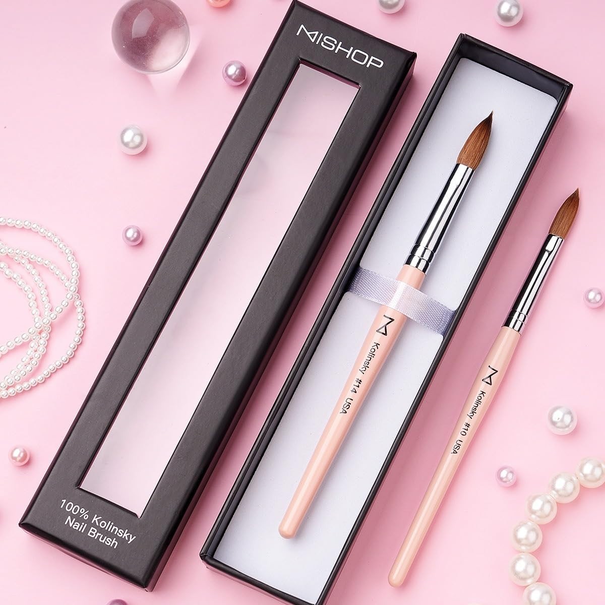 100% Kolinsky Nail Brush
