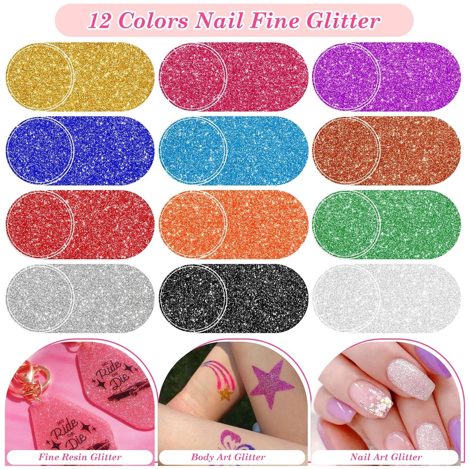 Clear Coffin Acrylic Press On Nail DIY Art Supply Kit With Decorations & Tools