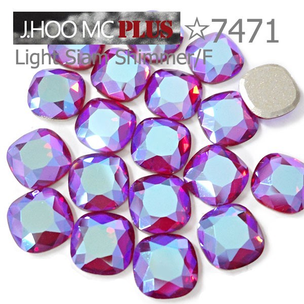 J.HOO Crystal 7471 Cushion Flat Back Rhinestones 7mm Nail Art (8pcs)