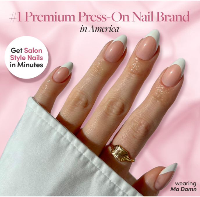 Glamnetic BrushOn Nail Glue – Strong, MessFree, Vegan, LongLasting 0.24 fl oz