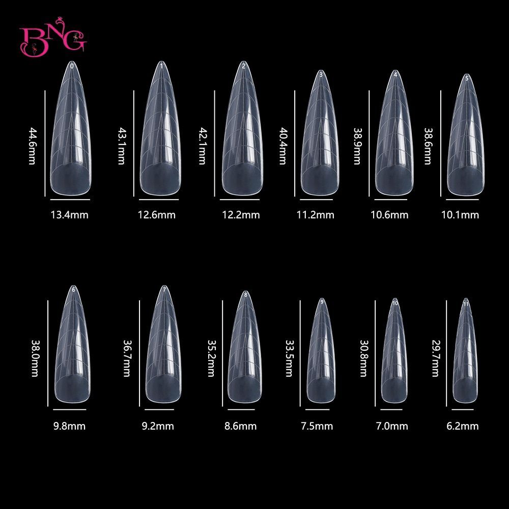 Dual Forms Nails Extension Full Cover-Quick Building Gel Mold Tips Poly Gel Mold