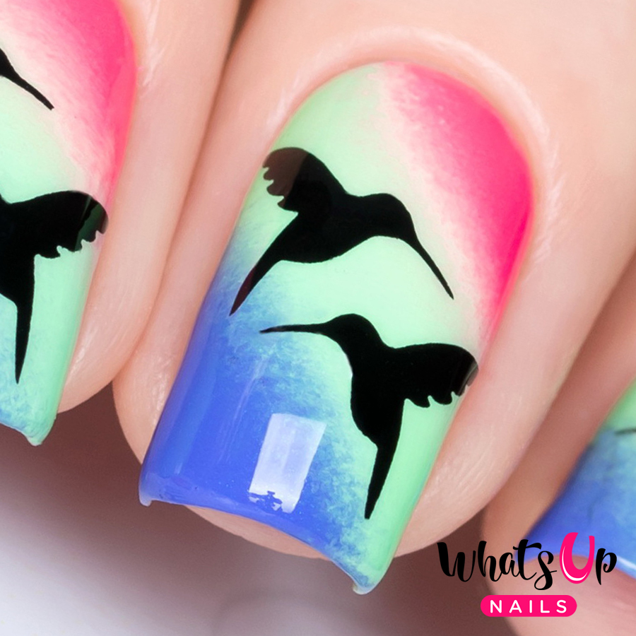 Colibri Stencils for Nails, Nail Stickers, Nail Art, Nail Vinyls