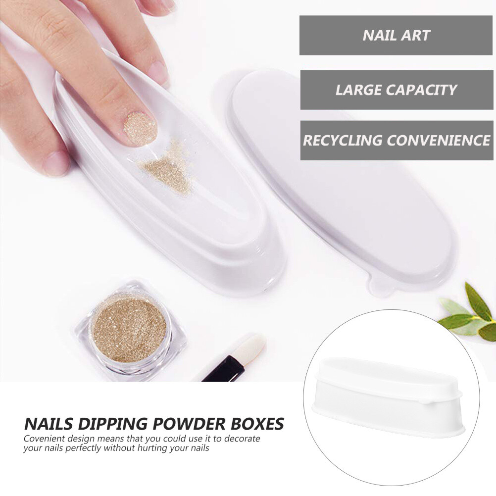 2pcs DIY dip tray nail art supplies nail dipping accessories Nails