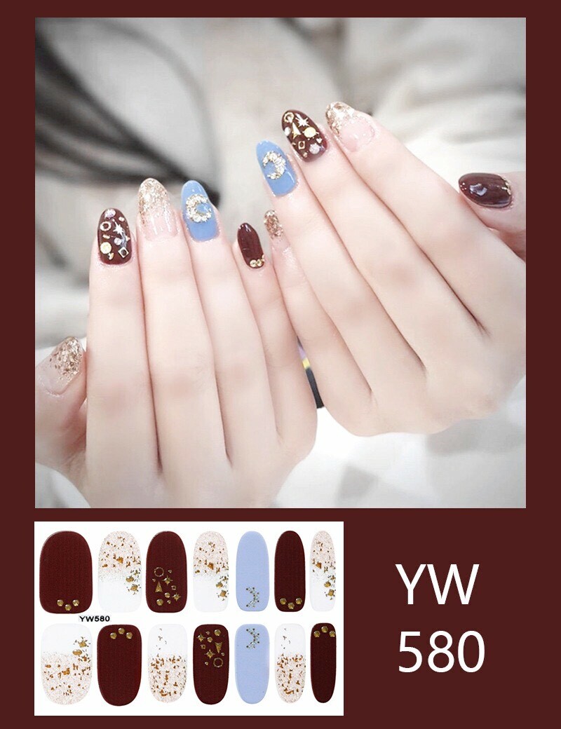 Wraps Stickers Nail 14 Self-Stick Fashion Decoration Nail Art Sheets