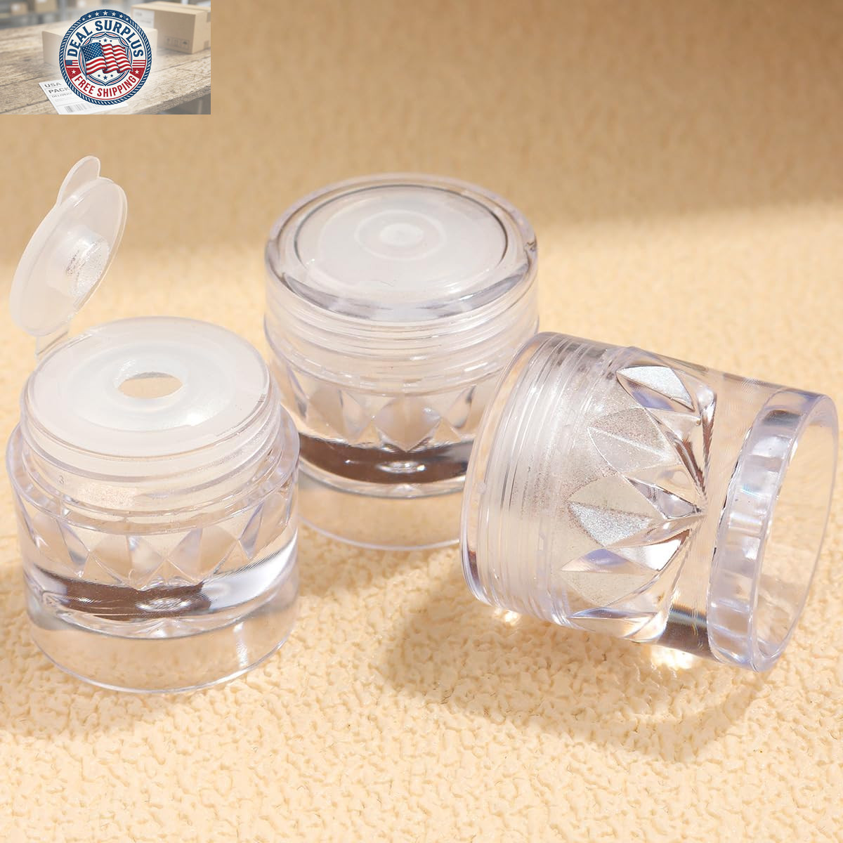 3Pcs Moonlight White Pearl Chrome Nail Powder, Super Glossy Clear Mirror Effect