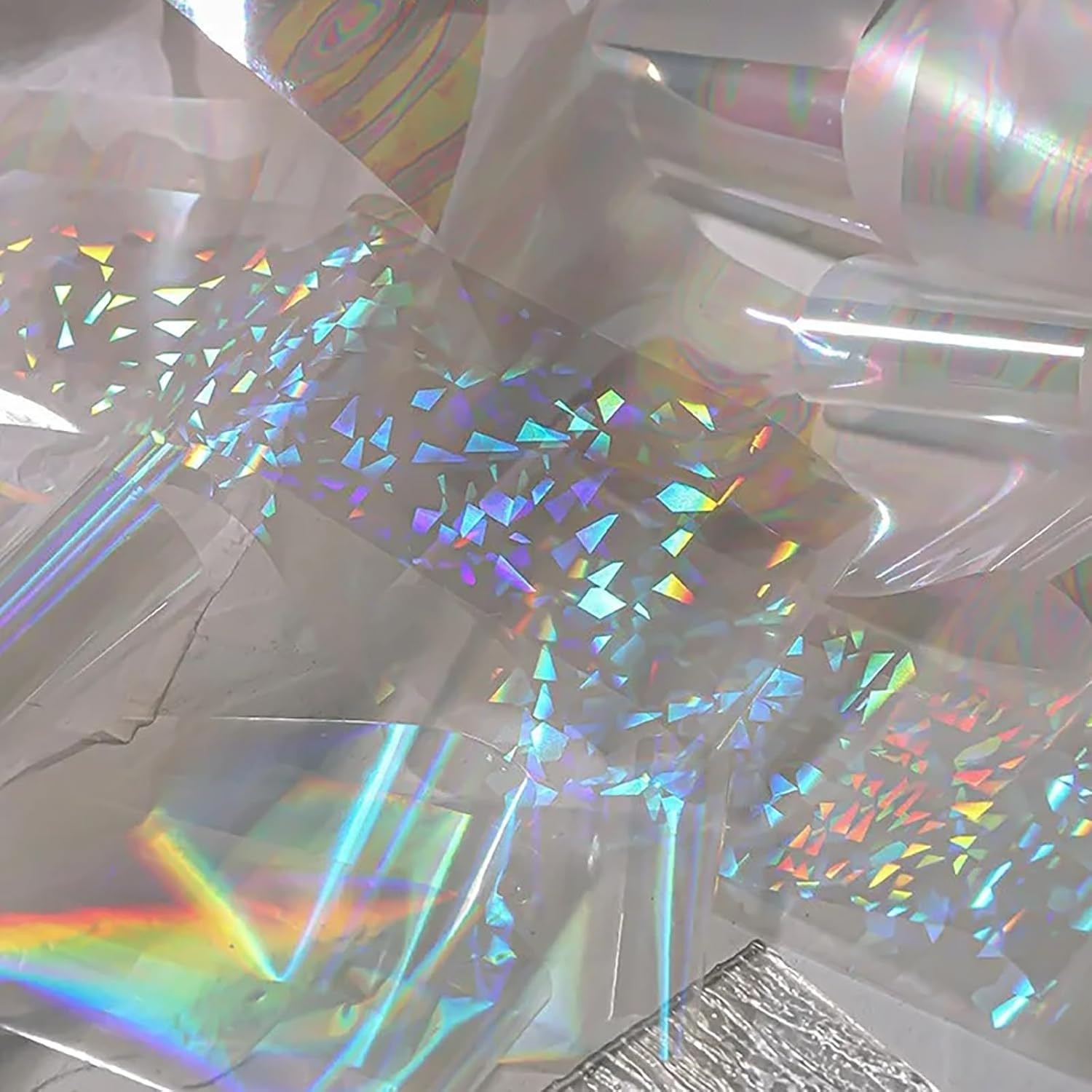 Aurora Nail Art Foil 20 Rolls Holographic Transfer Foil for Laser Designs