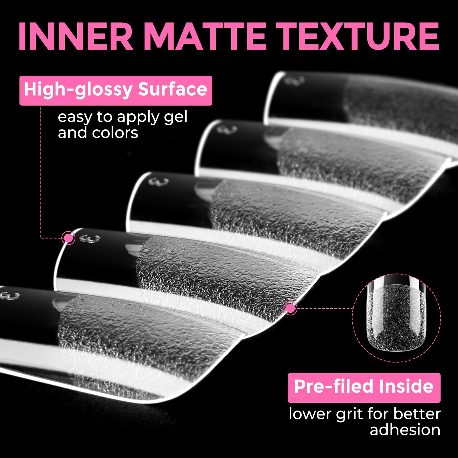 UNA GELLA Short Square Gel Nail Tips 216pcs 216 Count(Pack of 1), Clear