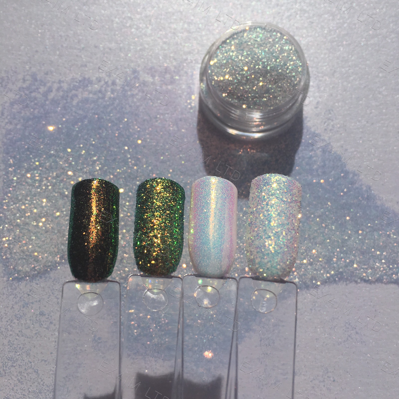 CINDERELLA PIXEL EFFECT NAIL ART GLITTER IRIDESCENT SEQUINS WEDDING POWDER MP008