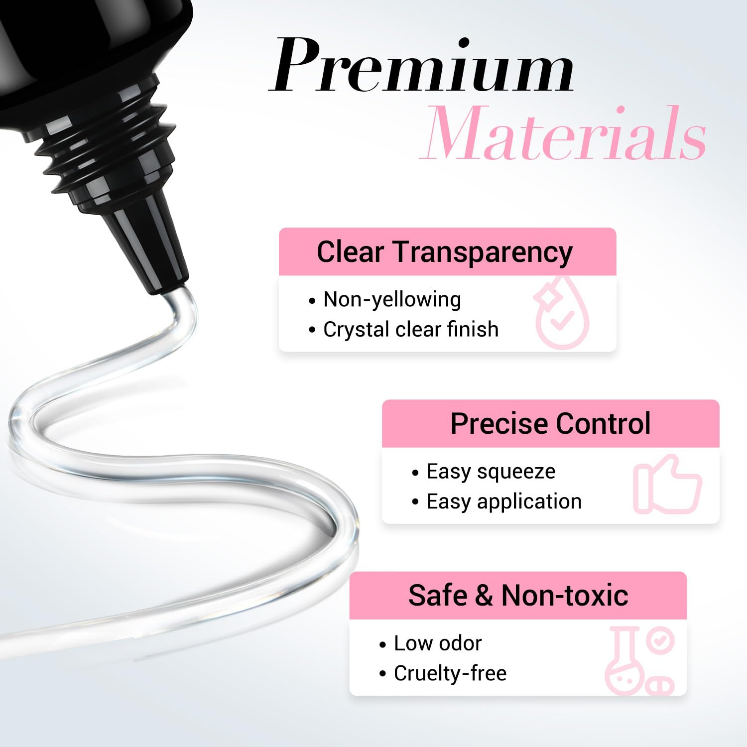 3D Gel Nail Art, 15G Sculpting Gel for Nail Art, Molding, Clear | Rhinestones Gl