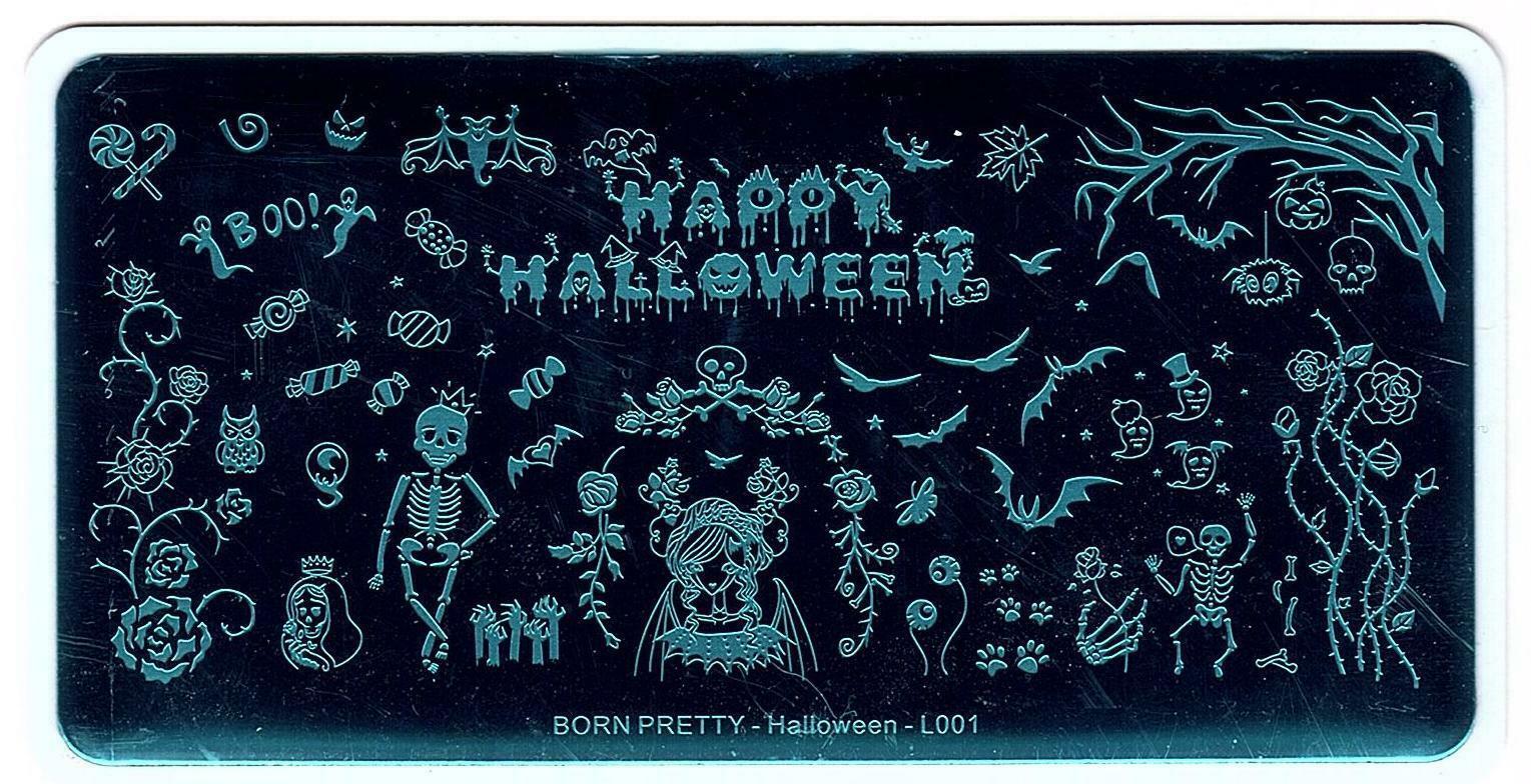 Halloween Designs Nail Art Stamping Stainless Steel Template Stencil Image Plate