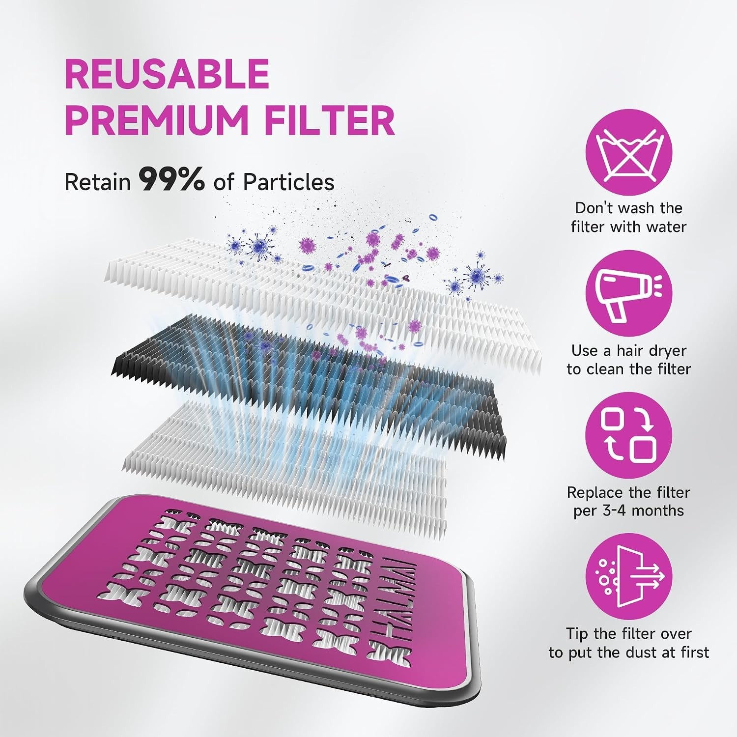 Portable Nail Dust Collector with 800Pa Suction and HEPA Filter for Home & Salon