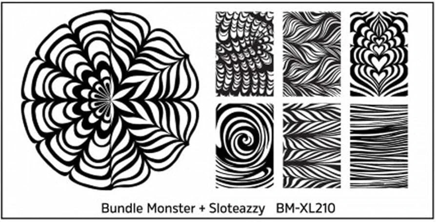 Bundle Monster + Sloteazzy BM-XL210 Nail Stamping Plate