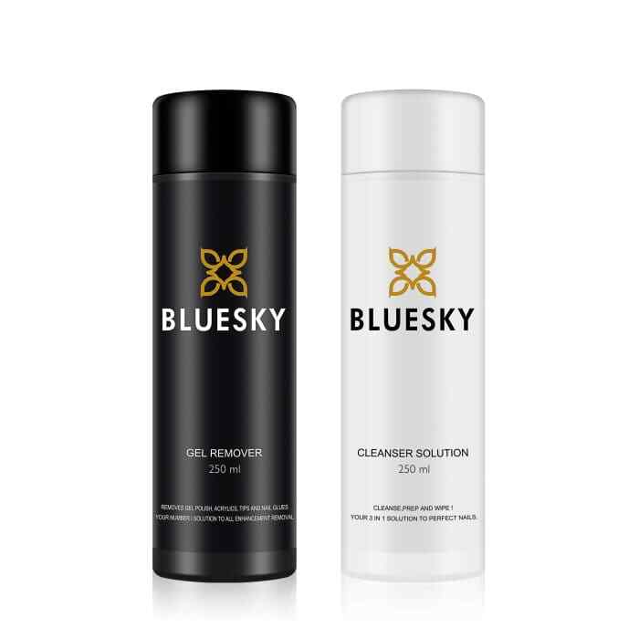 Bluesky Gel Polish Cleanser, Remover, Remover Foil Wraps & Lint Free Wipes