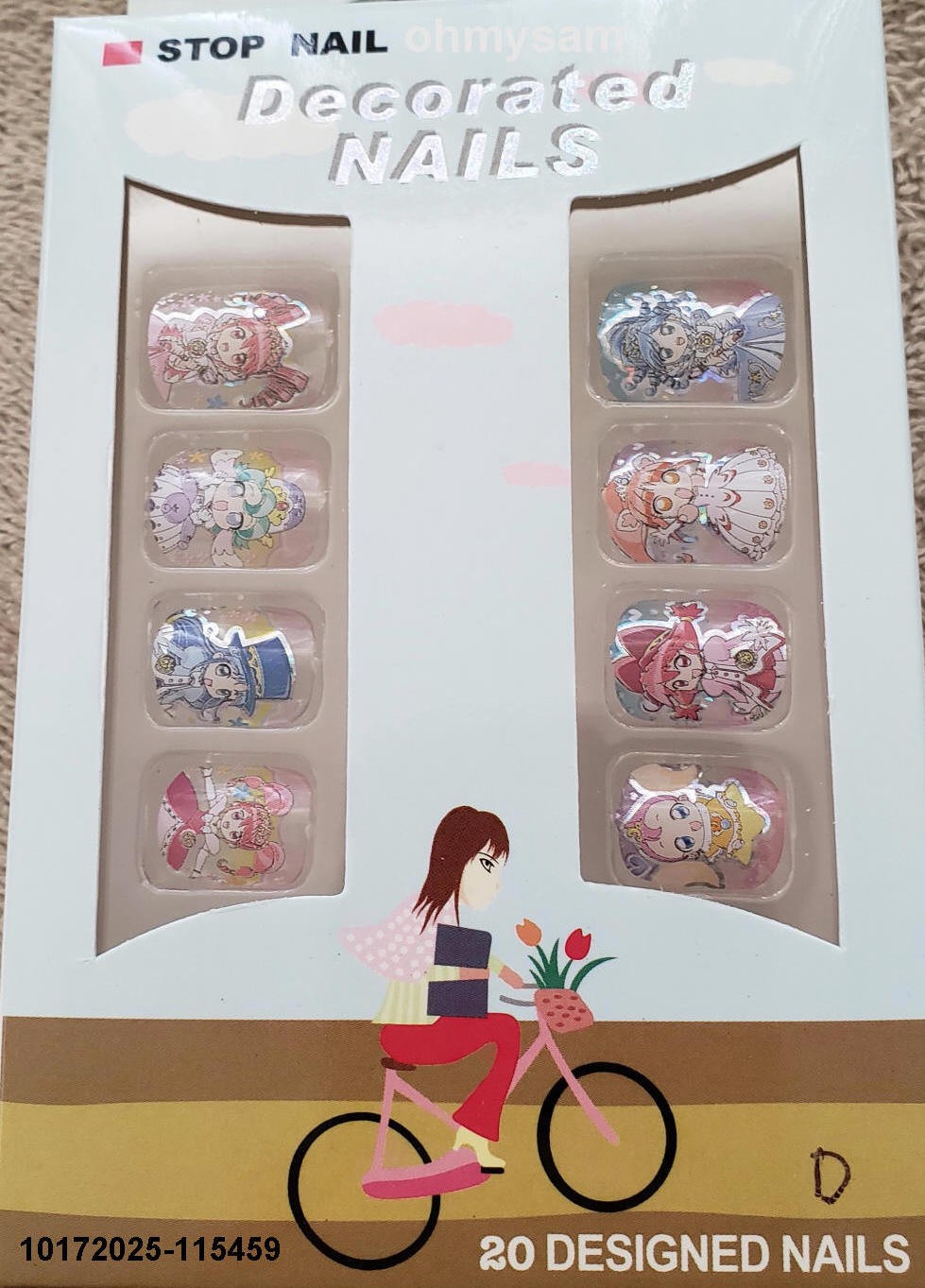 CLOSEOUT 12 x 20 NEW SET OF ARTIFICIAL NAIL TIPS MULTI COLOR / FULL SIZE SQUARE