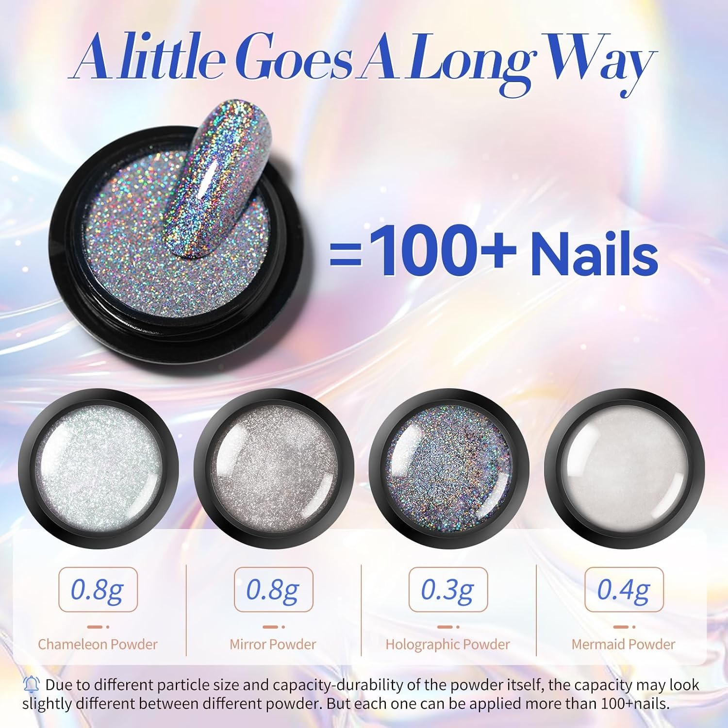 Gorgeous Chrome Nail Powder Kit – Mirror Effects & Easy Application, 4 Count