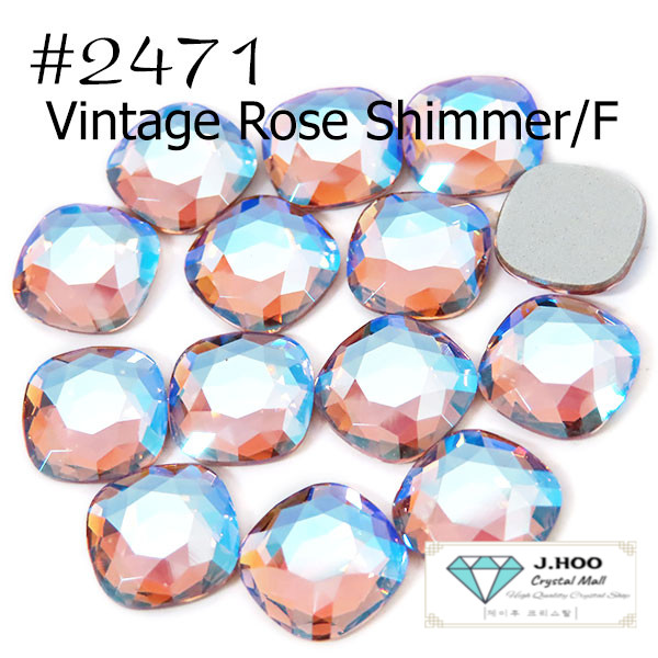 Swarovski 2471 Cushion Flat Back 10mm(4pcs)