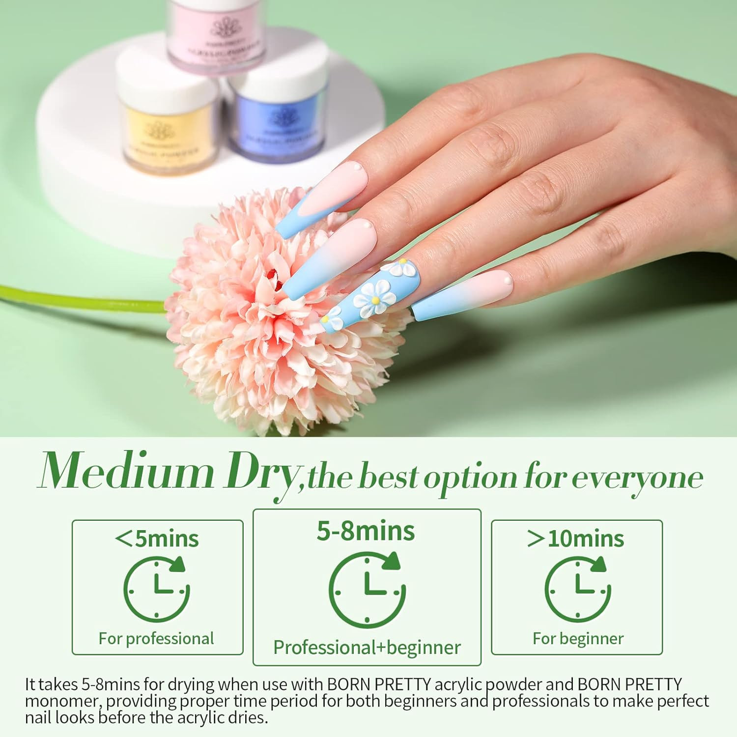 Acrylic Powder Set 36 Colors Acrylic Nail Powder Nude Pink Burgundy Red Green Bl