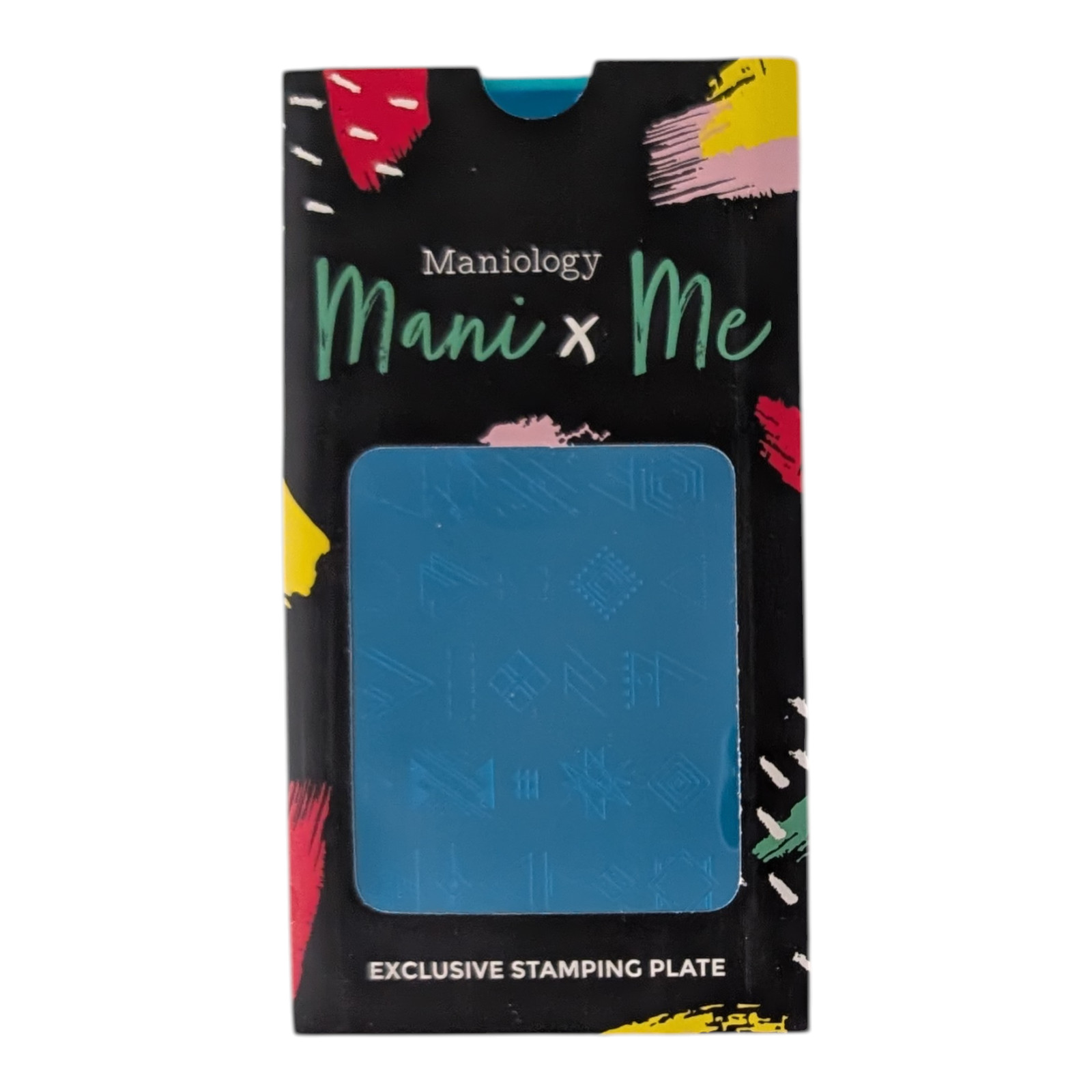 Maniology Exclusive Nail Stamping Plate m002 – Minimalist Galaxy: Stellar Shapes