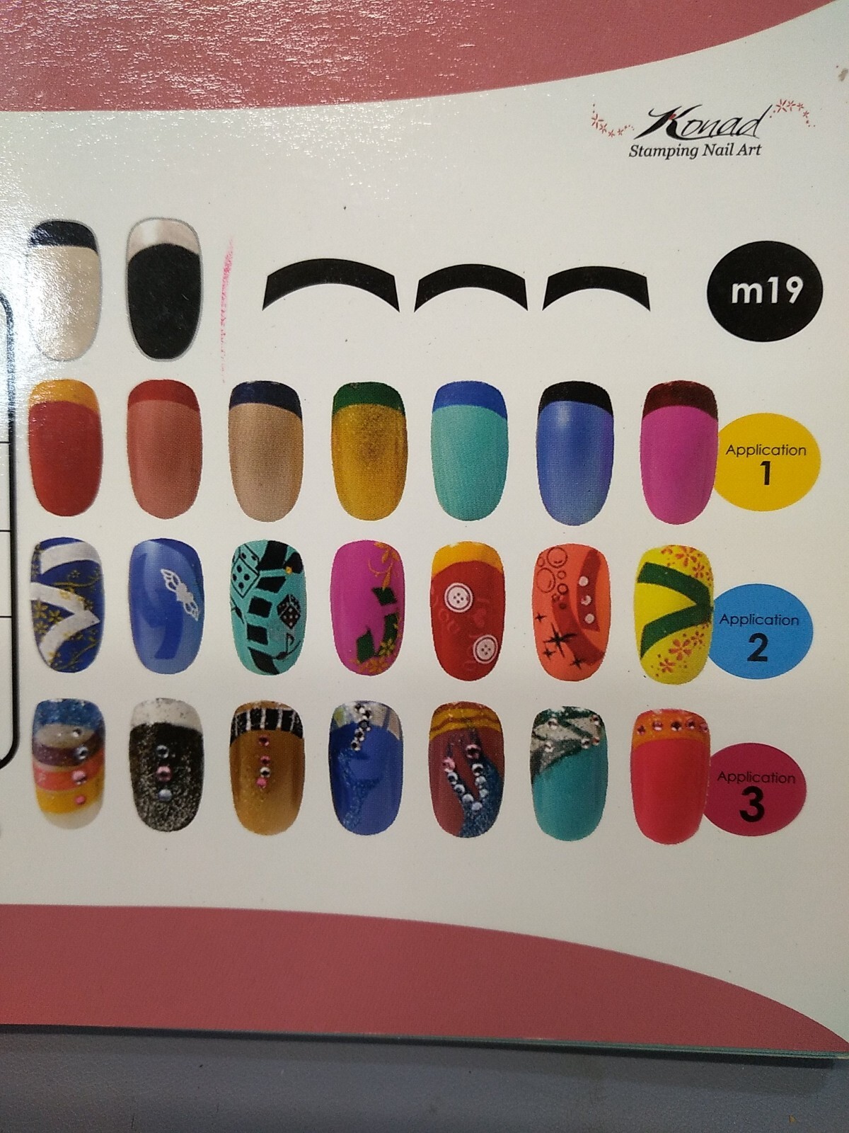 Konad M19 Stamping Nail Art Image Plate