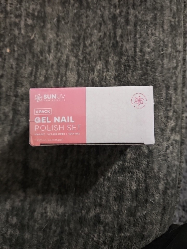 GAOY Pink Gel Nail Polish Set of 6 Colors EXP: 02/2027