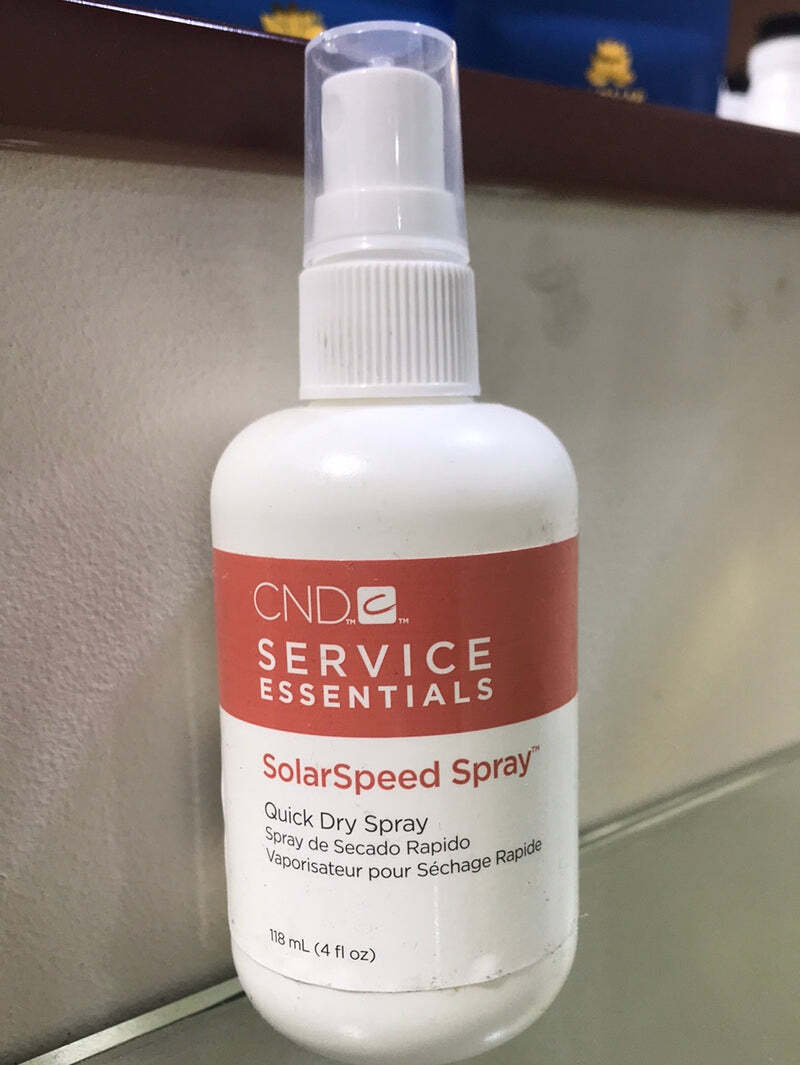 CND SERVICE ESSENTIALS SolarSpeed Solar Speed Quick Dry Spray 4oz NEW BOTTLE