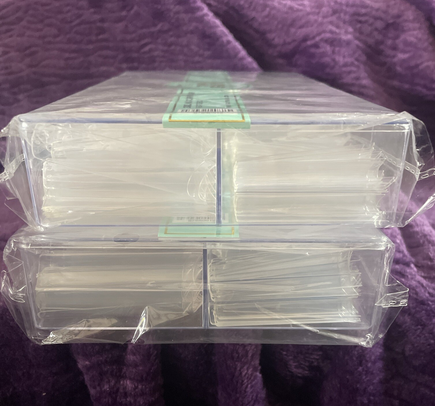 2- Two Guys The Nail Innovators 3XL No C-Curve Square Nail Clear Tips 360pcs