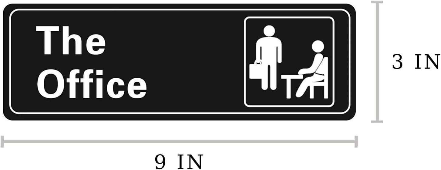 Elegant Self-Adhesive 9×3 Inch Acrylic Door & Wall Name Plate – Black & White