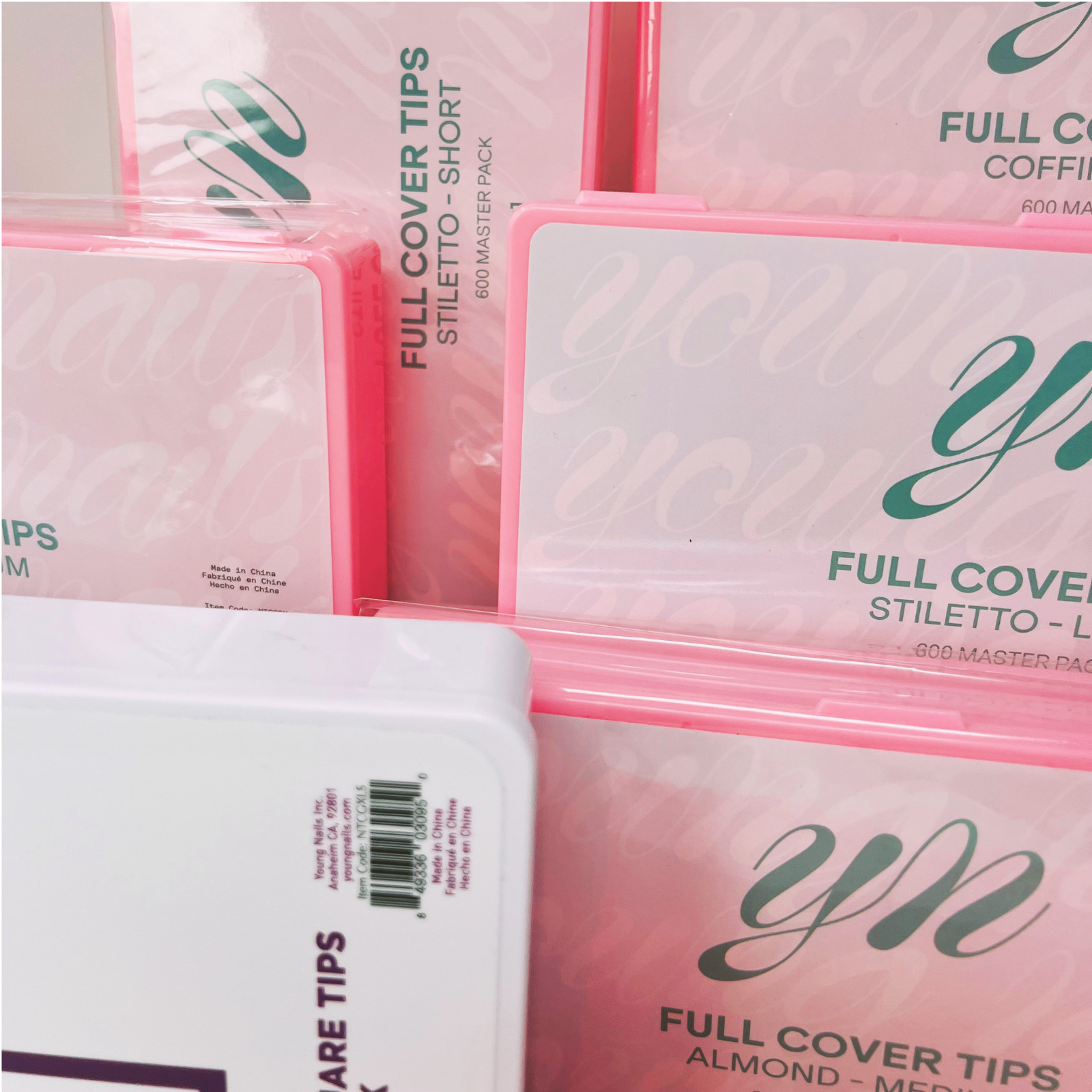 Young Nails Full Cover Nail Tips & Qtr. Well Tips | Choose Shape & Length | New