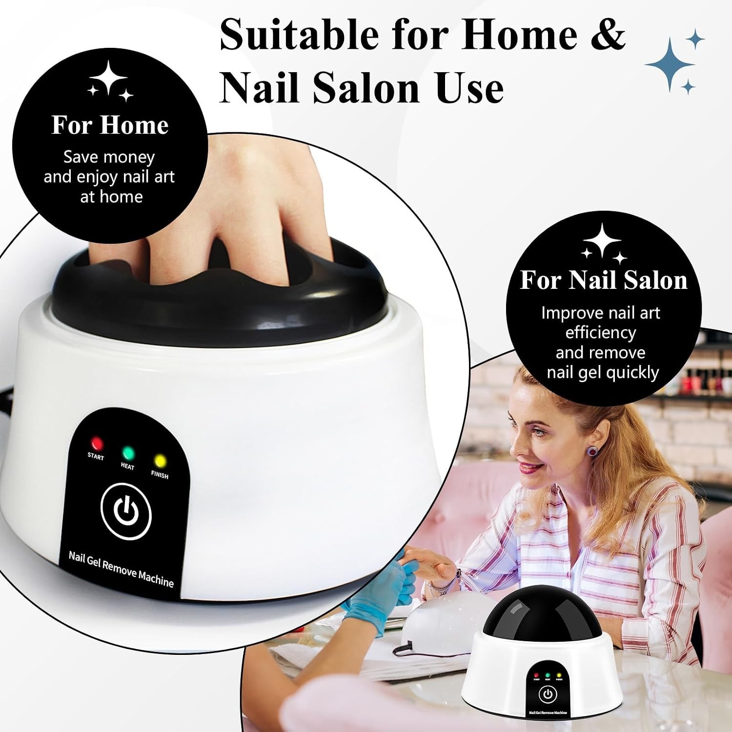 Acetone-Resistant Nail Polish Remover Bowl