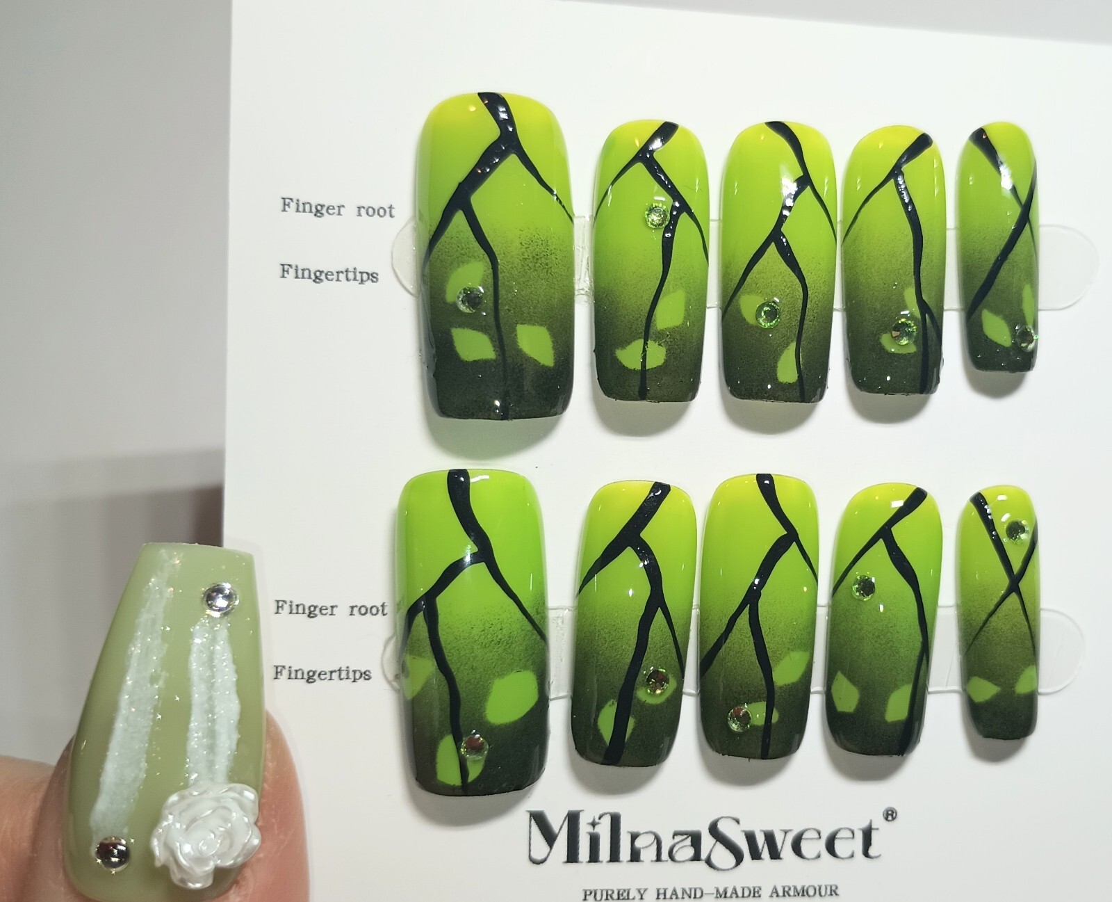 Press on Nails Handmade Fake Fingernails Gel Polish